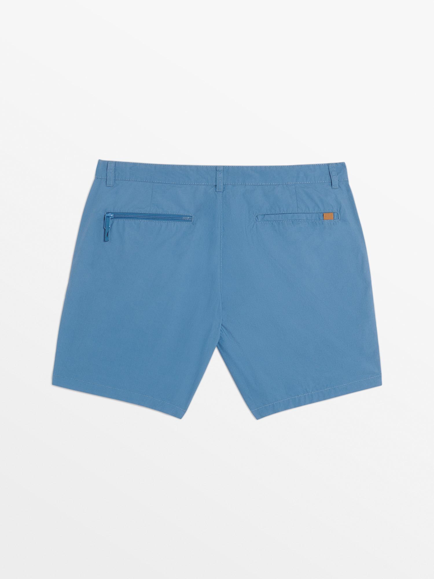 Short Homme L ger Coton Biologique Bleu tbs