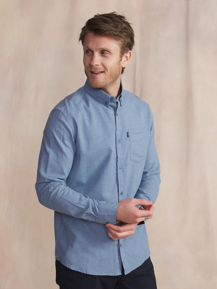 Chemise manches longues Berliche - Couleur bleu - Pour Homme - TBS - Taille L