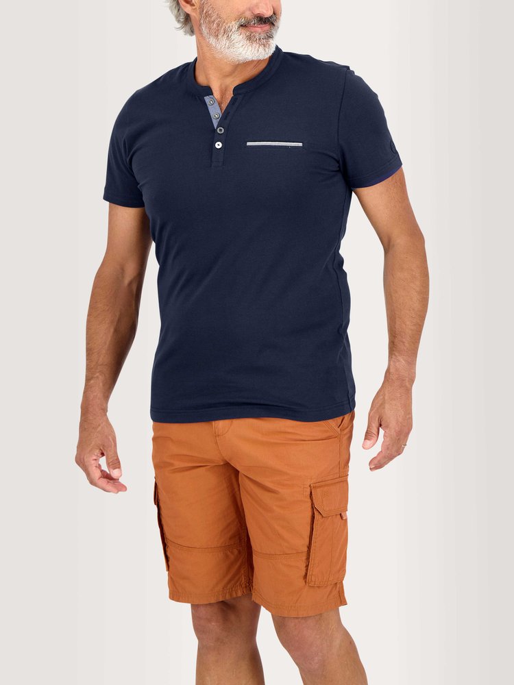 T-shirt manches courtes Blaketee - Couleur bleu marine - Pour Homme - TBS - Taille M