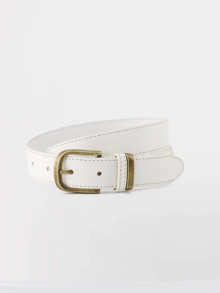 Ceinture Leabelt - Couleur blanc/ecru - Pour Femme - TBS - Taille 80