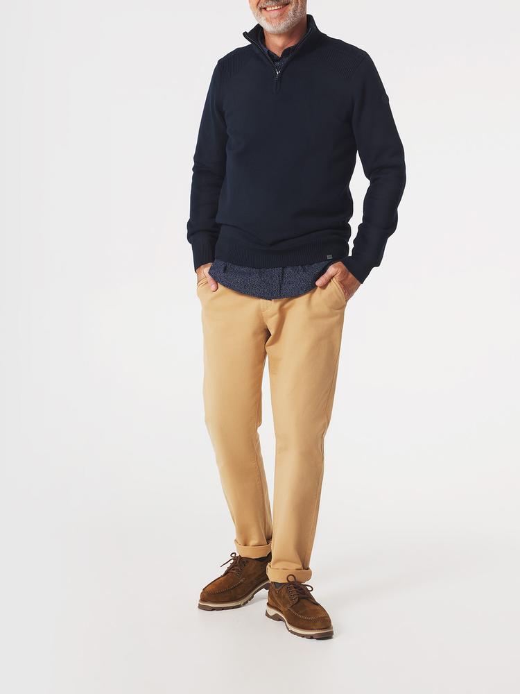 Pull col camionneur Axelecam - Couleur bleu marine - Pour Homme - TBS - Taille 3XL