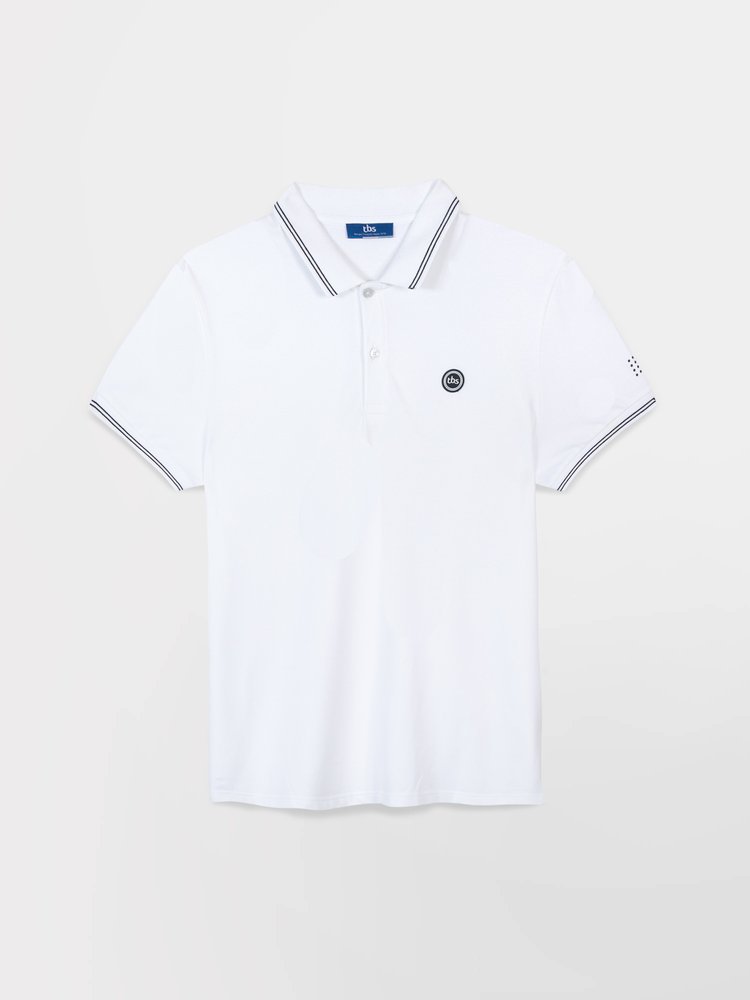 Polo manches courtes Attonpol - Couleur blanc - Pour Homme - TBS - Taille S