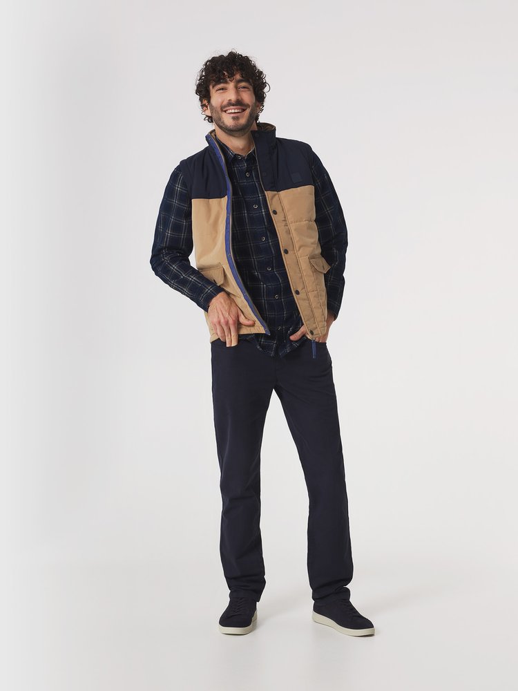 Doudoune sans manches Gabiesan - Couleur beige - Pour Homme - TBS - Taille 3XL