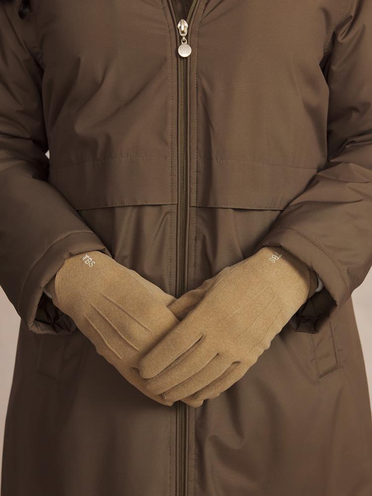 Gants Aurelie - Couleur beige - Pour Femme - TBS - Taille TU