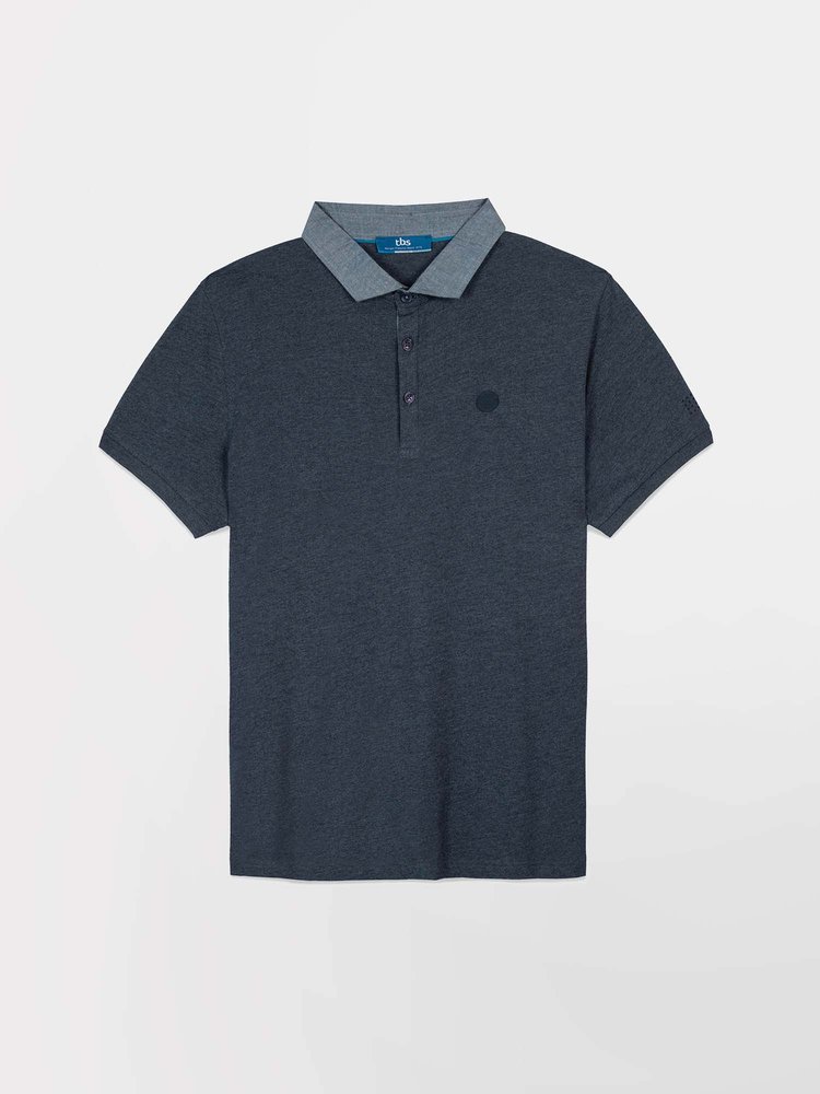 Polo manches courtes Arsonpol - Couleur bleu marine - Pour Homme - TBS - Taille XL