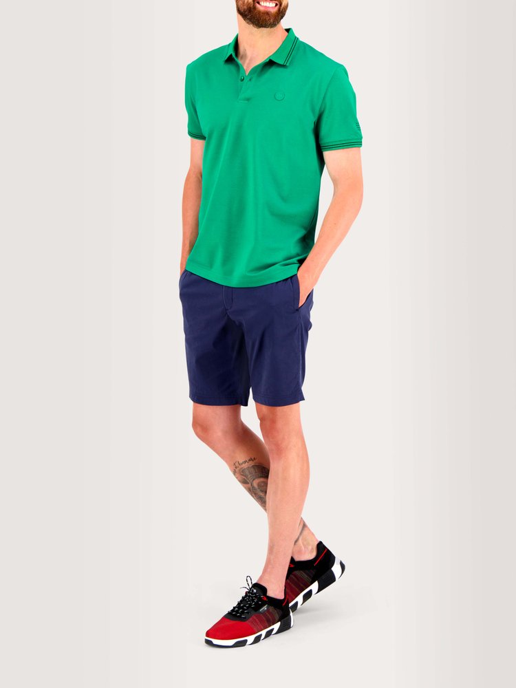 Polo manches courtes Attonpol - Couleur vert - Pour Homme - TBS - Taille M