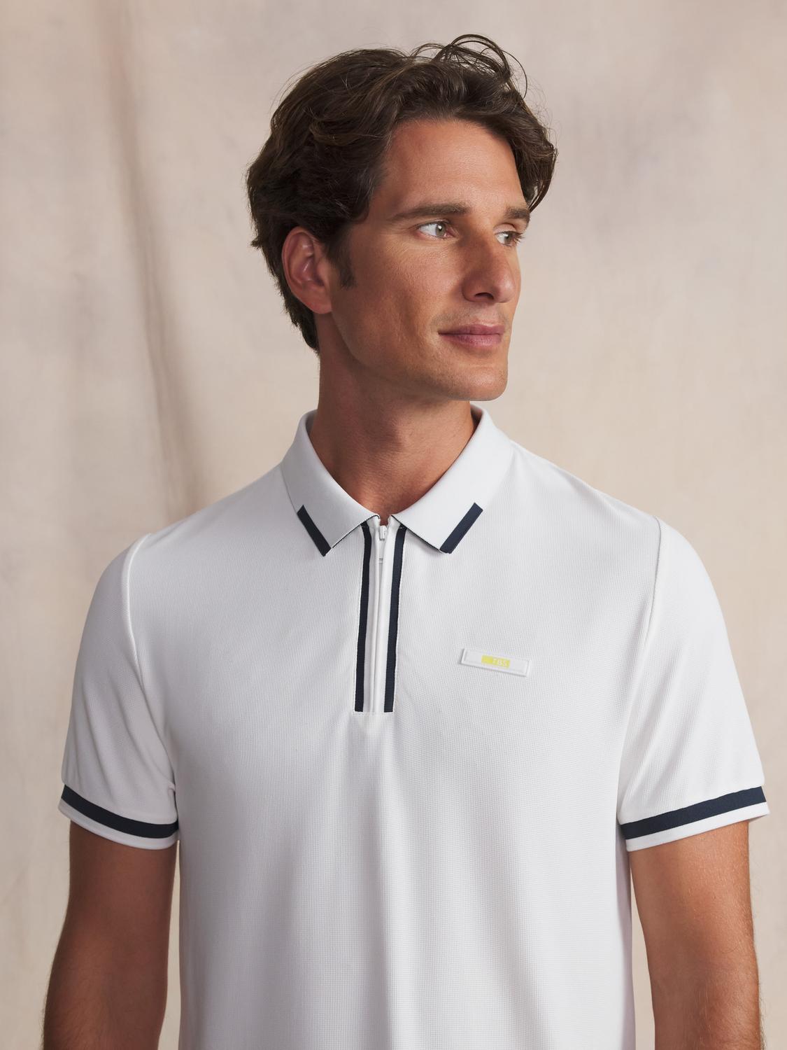 Polo homme blanc WAYATPOL