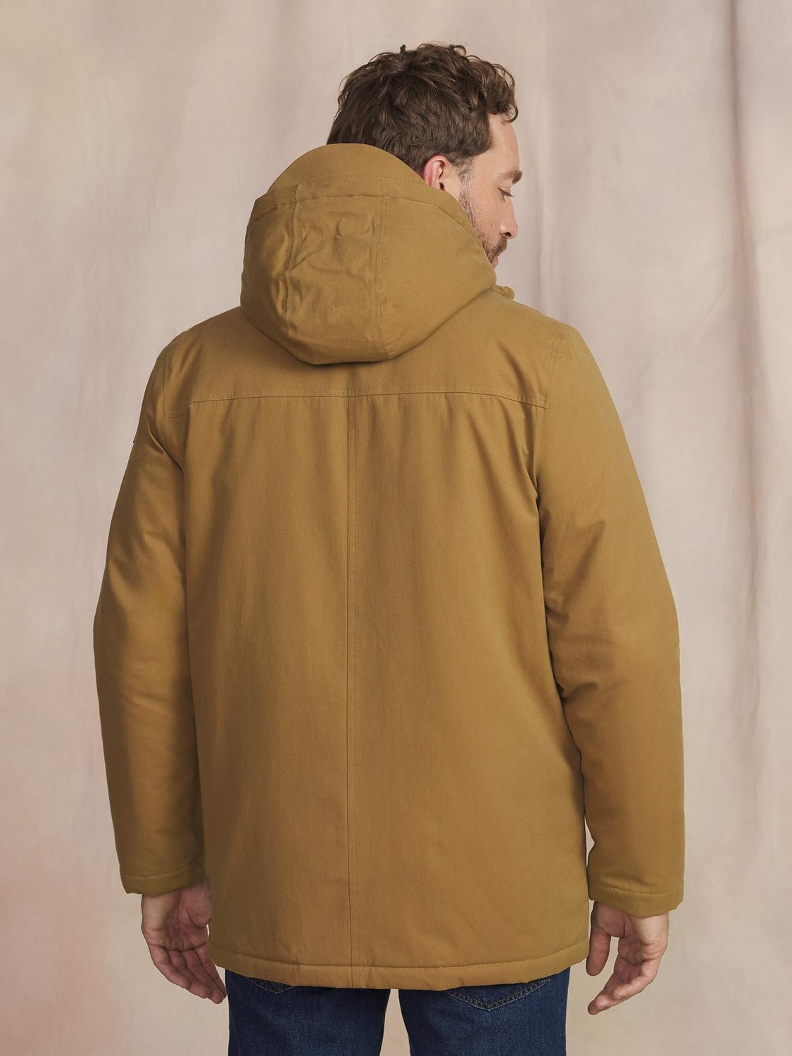 Veste Homme Imperméable Mi-Longue Marron JAFARVES Veste Homme Imperméable Mi-Longue Marron JAFARVES