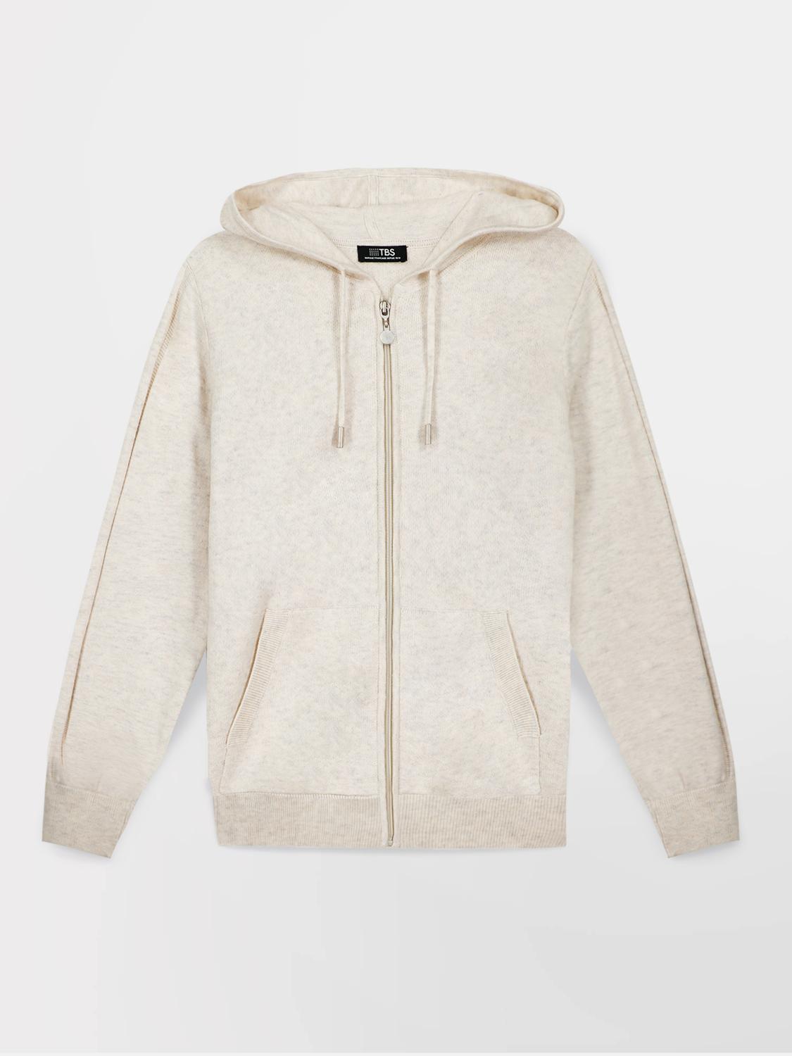 Gilet Femme Coton Laine Blanc ENOLAGIL Gilet Femme Coton Laine Blanc ENOLAGIL