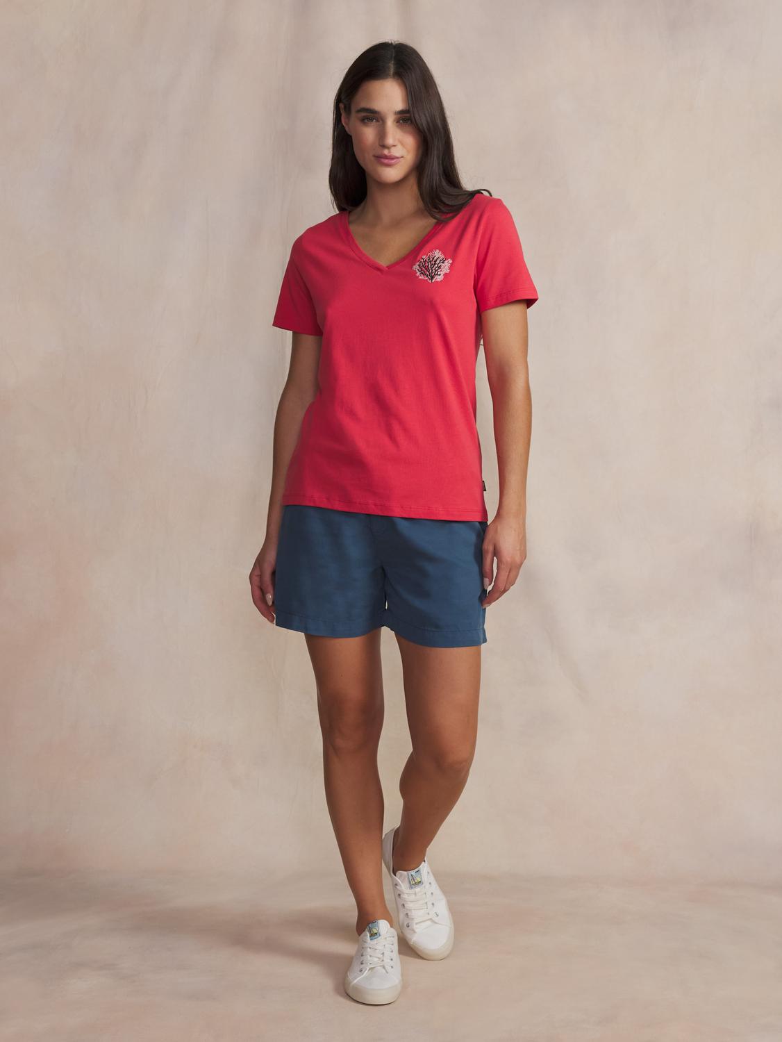 Tee-shirt en maille femme hibiscus NAMIATEE