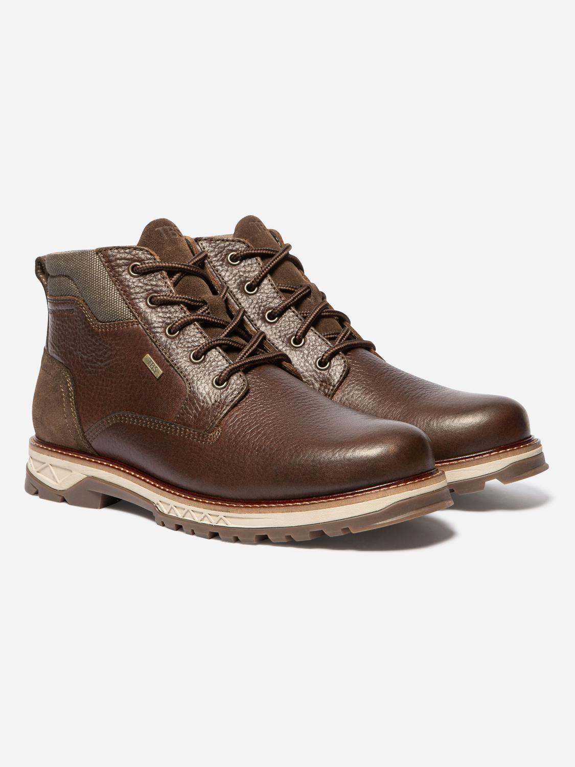 Boots Homme Membrane Imperméable Cuir Marron MONTDOR