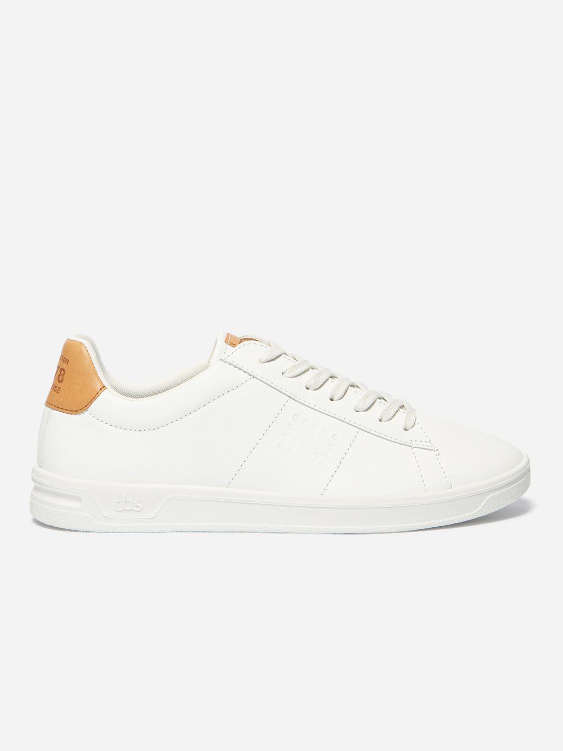 Baskets Femme Fabrication Française Cuir Blanc FELICIE Baskets Femme Fabrication Française Cuir Blanc FELICIE
