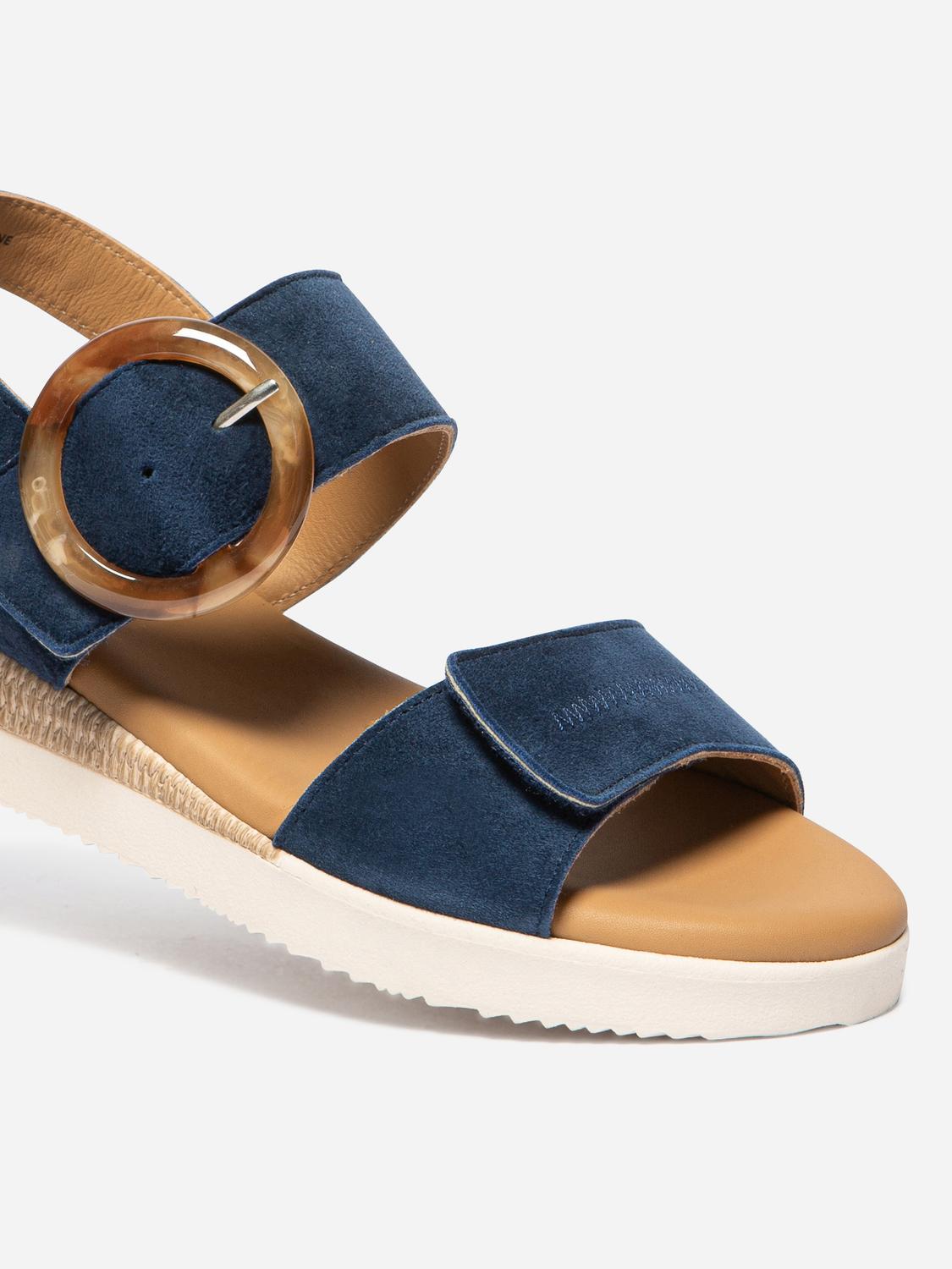 Sandales compensées femme marine PRALINE