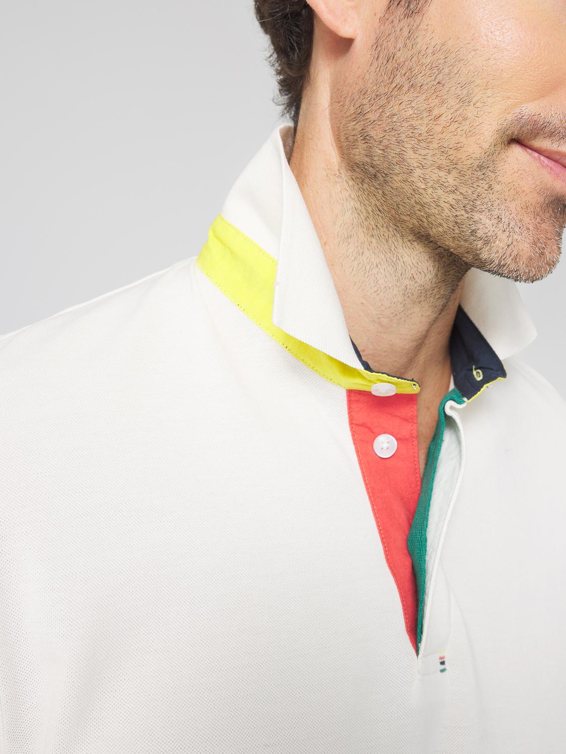 Polo Homme Piqué Blanc CLIDEPOL