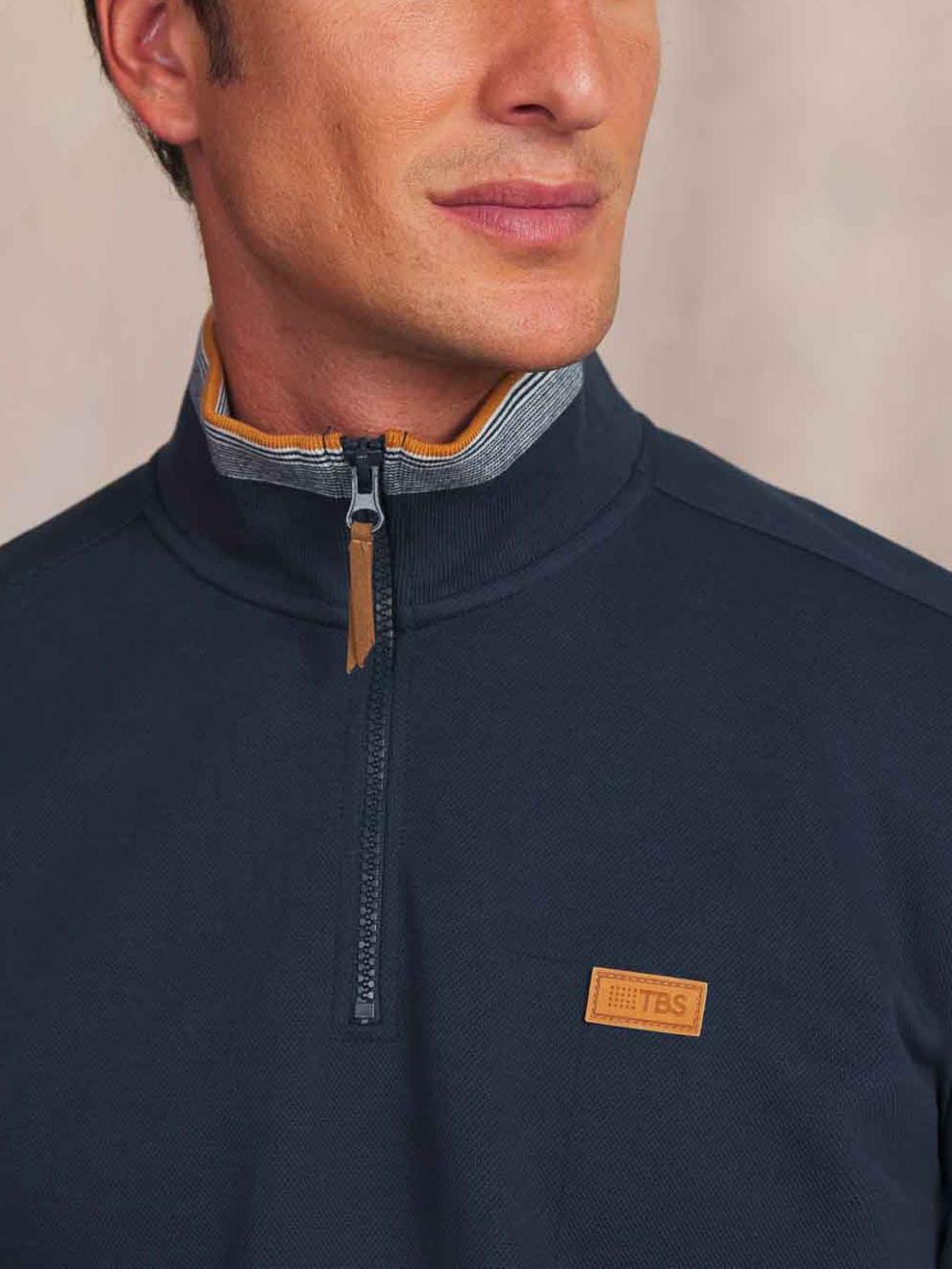 Sweatshirt Men Navy LEANNCAM