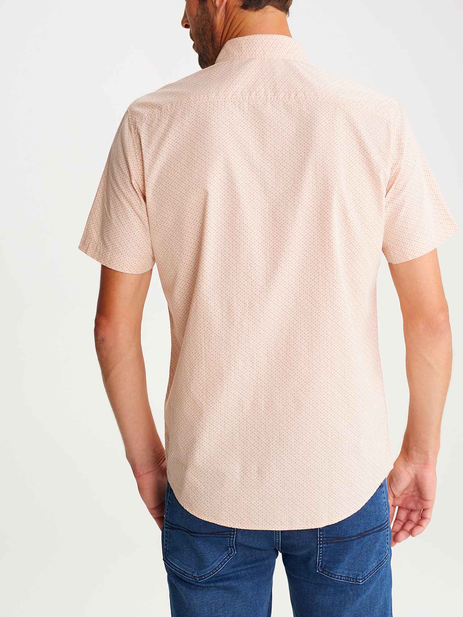 Chemise Homme Manches Courtes Rose