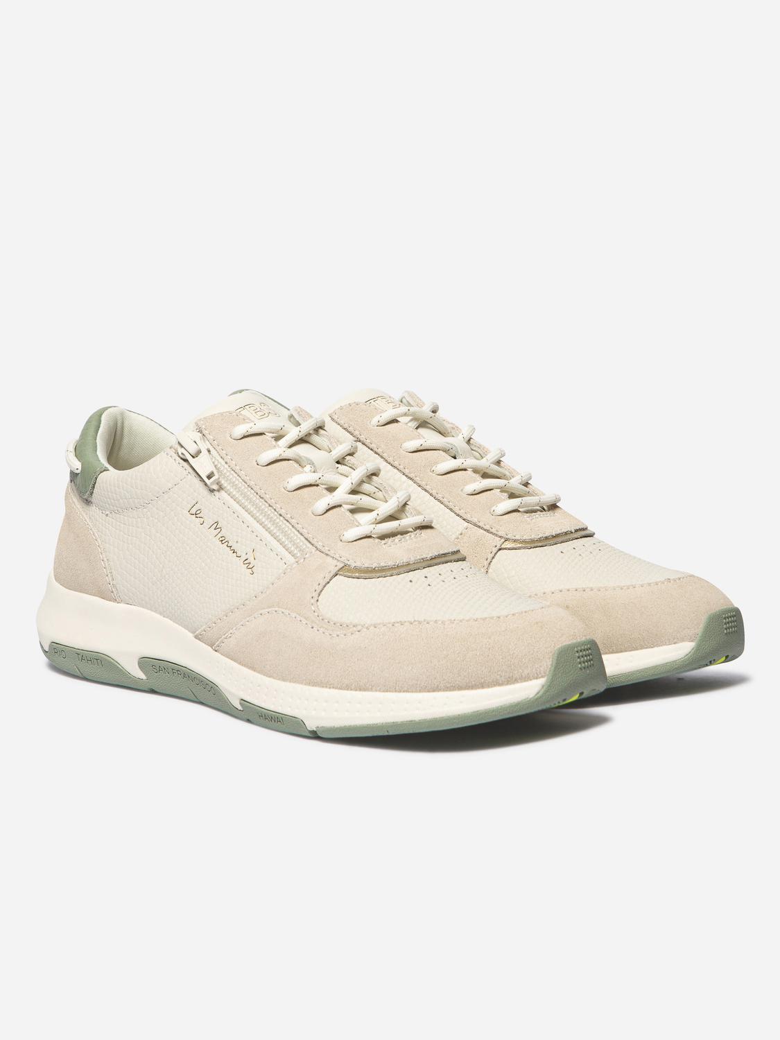 Running femme python blanc et argile JAZAZIP