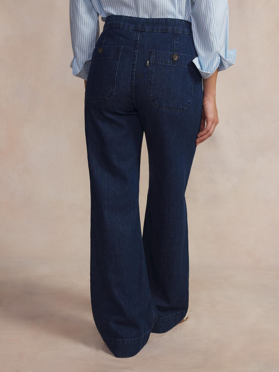 Pantalon femme indigo JADDEPAN