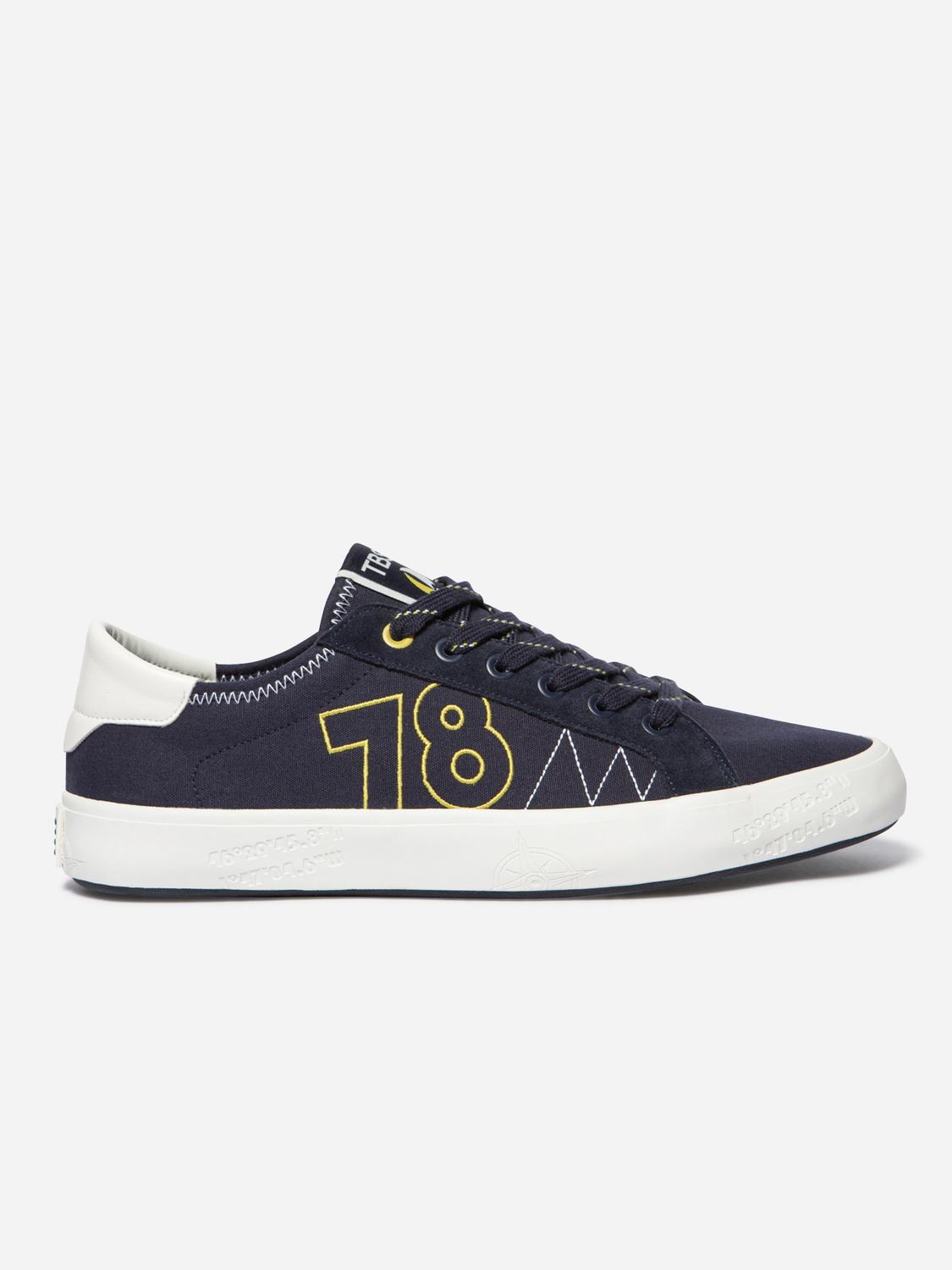 Men's canvas sneakers Navy ALLBOAT