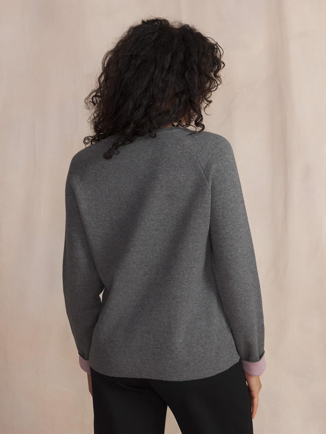 Pull Gris Chine Manches Longues PIARAPUL Pull Gris Chine Manches Longues PIARAPUL