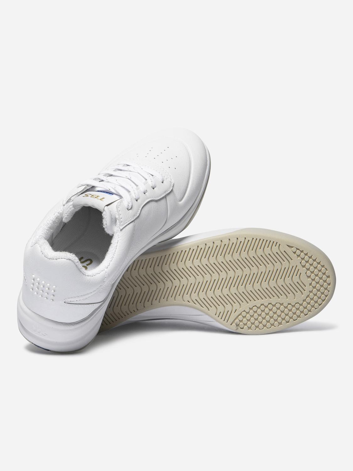 Baskets Femme Confort Cuir Blanc