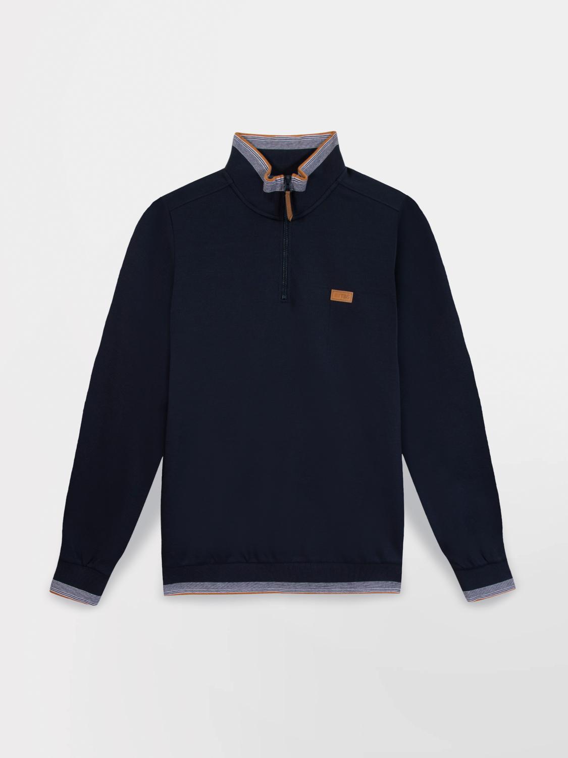 Sweat homme navy LEANNCAM