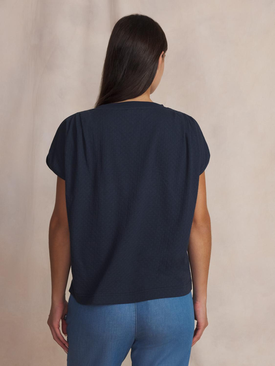 Tee-shirt en maille femme navy ROMMYTEE
