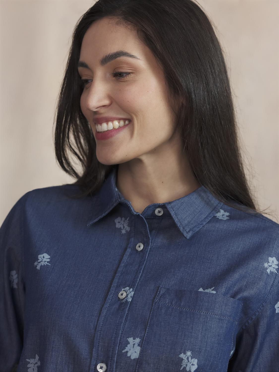 Chemise Femme Coton Chambray NOLYACHE