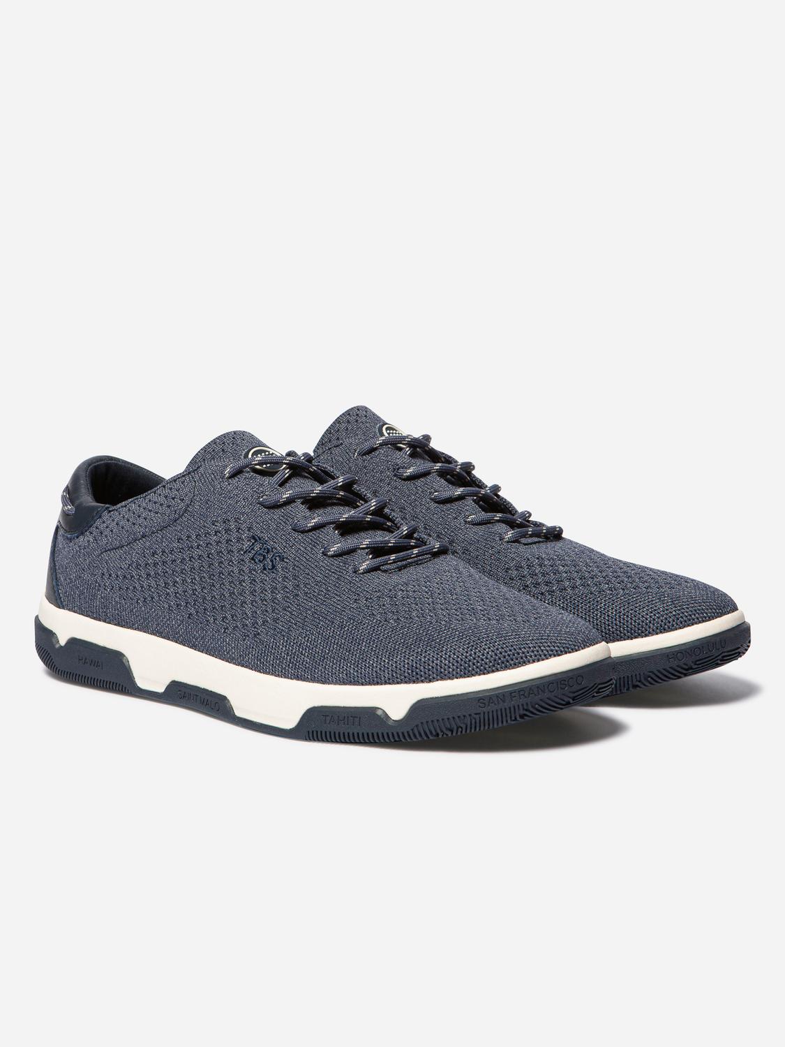 Tennis en toile homme chine bleu GUEKNIT
