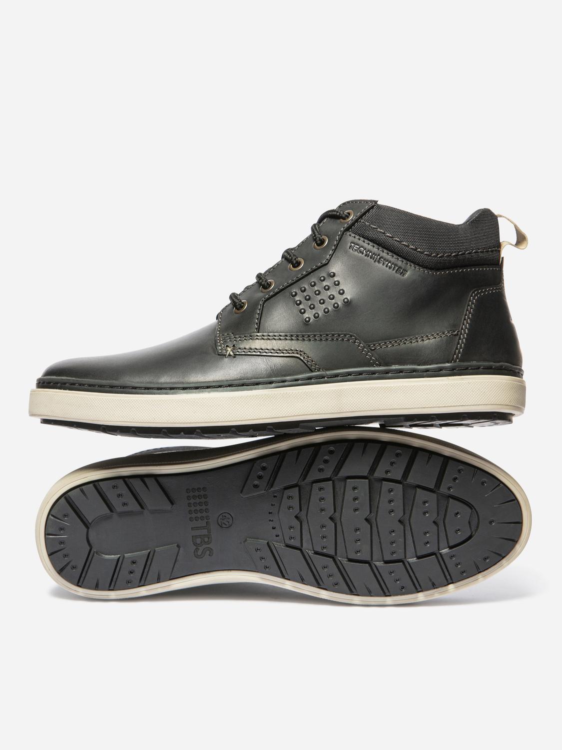 Bottines Homme Cuir Noir BERNNIE