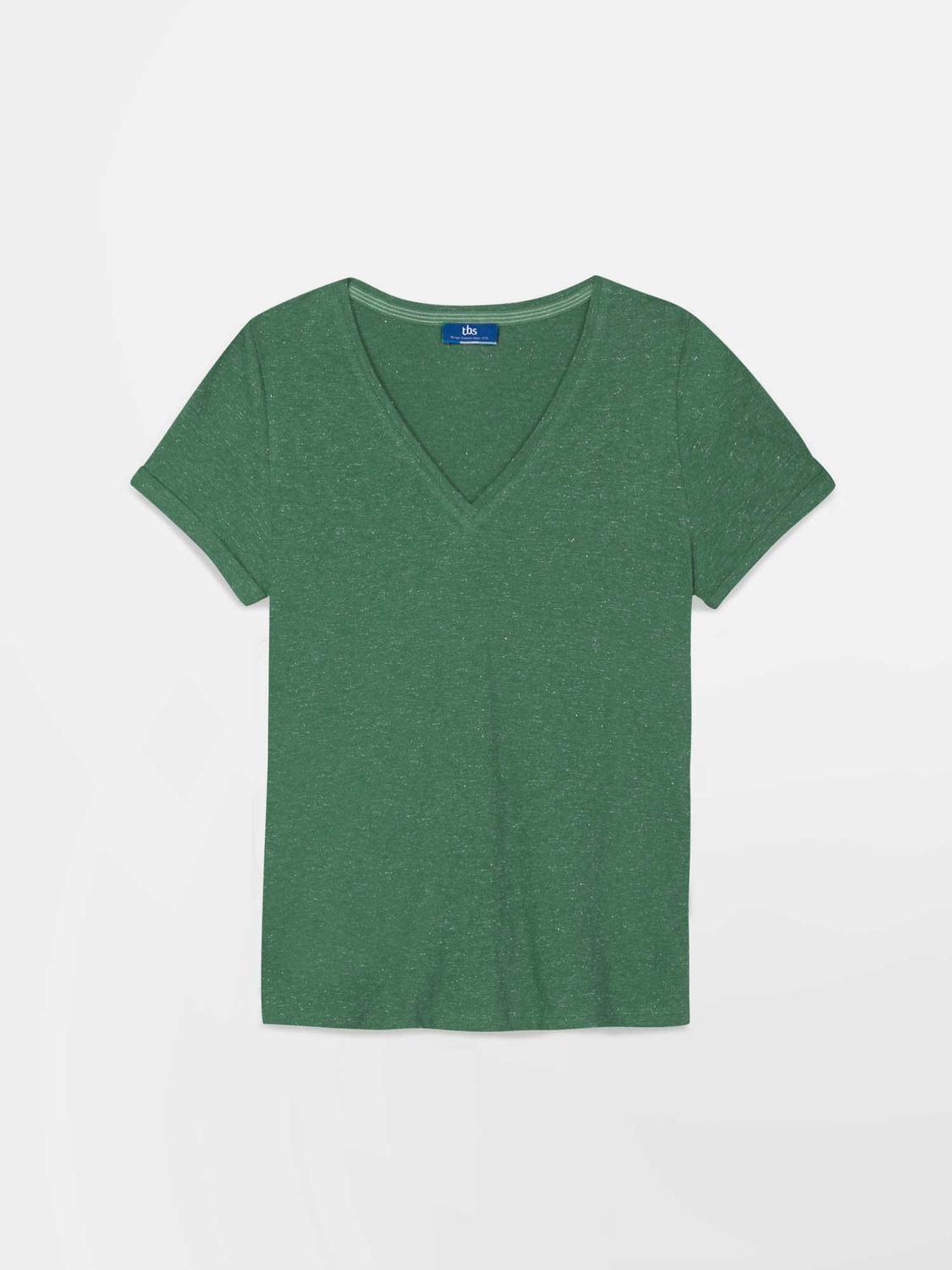 T-shirt Femme Coton Bio Vert ADINATEE T-shirt Femme Coton Bio Vert ADINATEE