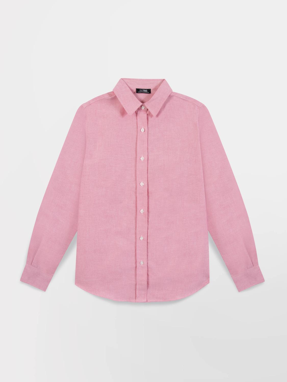 Chemise Manches Longues Rouge CAYLACHE Chemise Manches Longues Rouge CAYLACHE