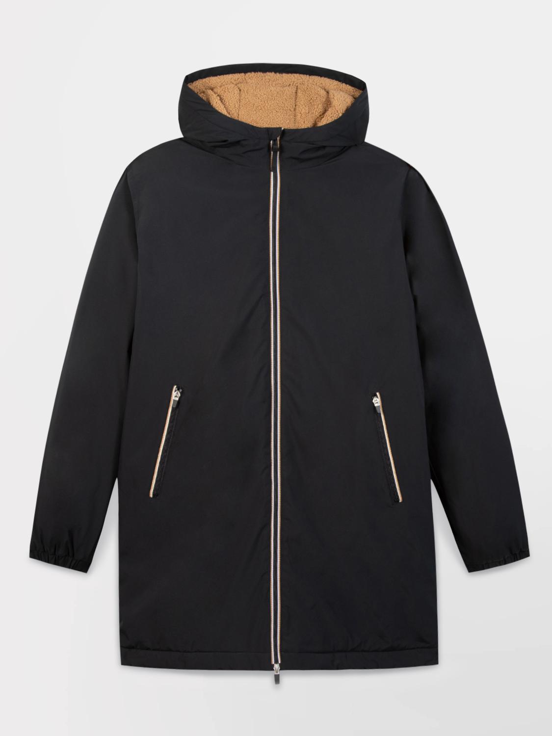 Veste Longue Homme Intérieur Sherpa Imperméable Vert ULRYKVES Veste Longue Homme Intérieur Sherpa Imperméable Vert ULRYKVES