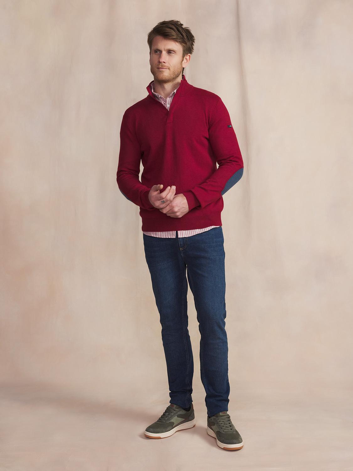 Pull Homme Col Camionneur Bleu MALIKCAM Pull Homme Col Camionneur Bleu MALIKCAM