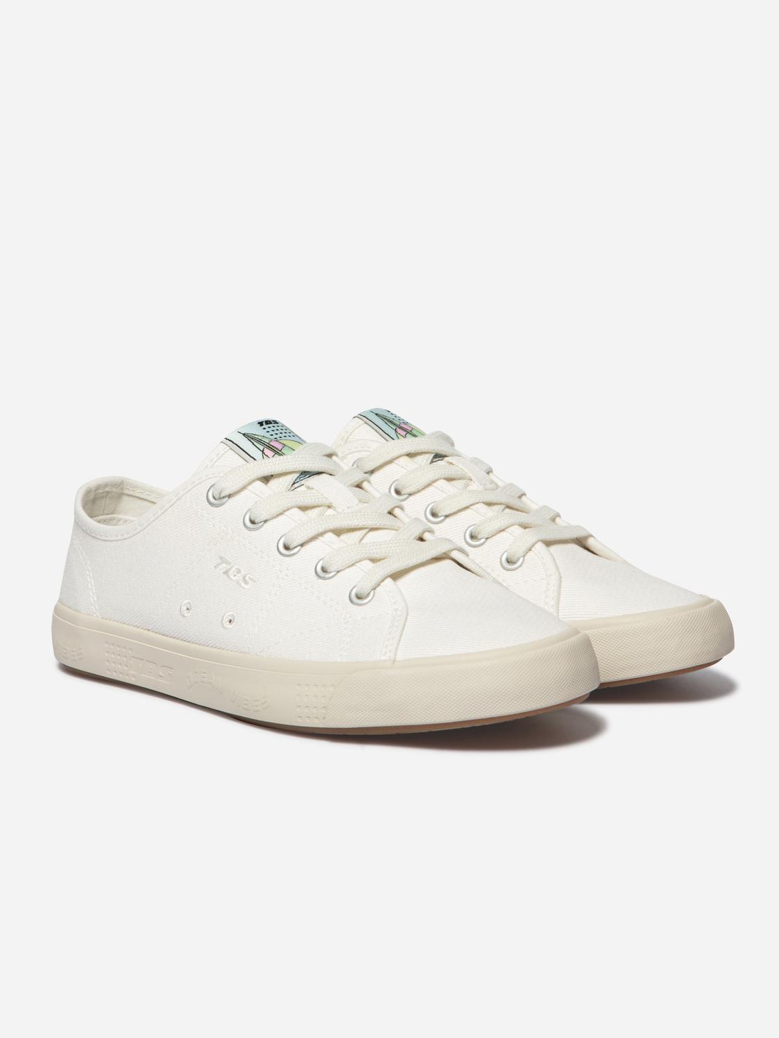 Tennis en toile femme off-white FRIDDAH