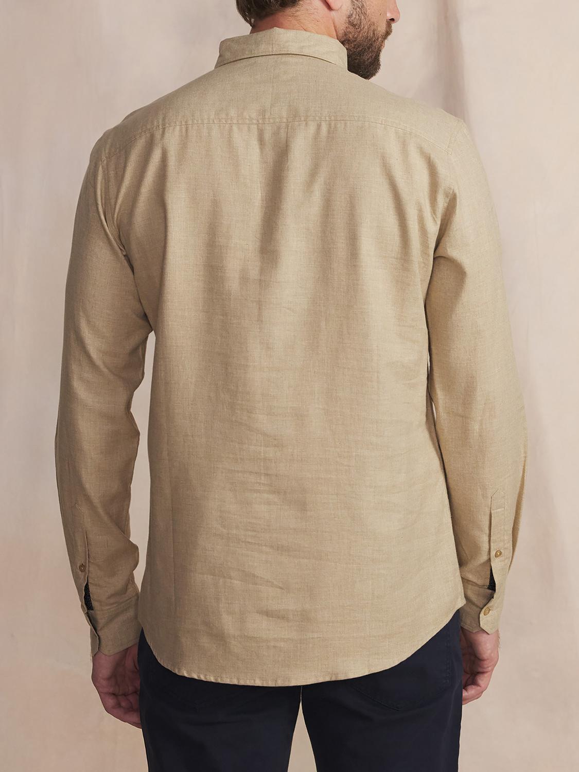 Chemise Homme Coton Flanelle Beige BERLICHE