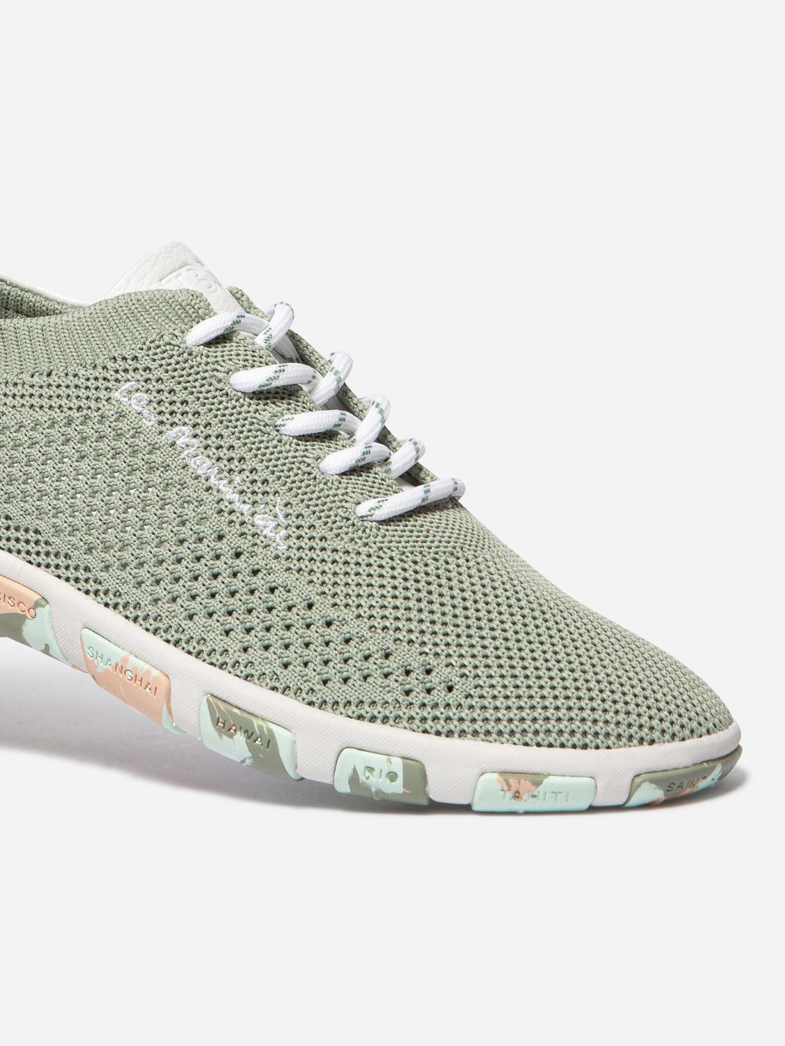 Tennis en toile femme argile goyave camo JAZARIA