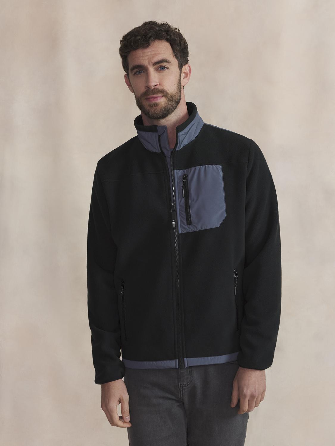 Sweat Zippé Homme Noir CADENZIP