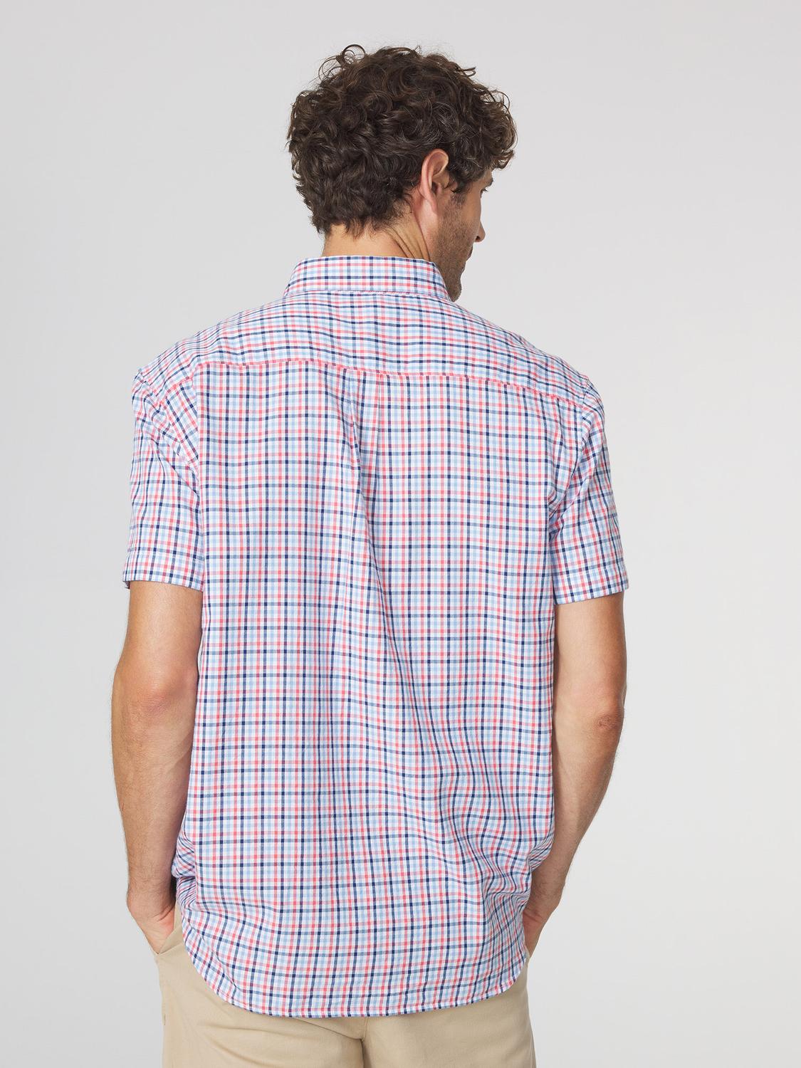 Chemise Homme Manches Courtes à Carreaux ORSONCHA Chemise Homme Manches Courtes à Carreaux ORSONCHA
