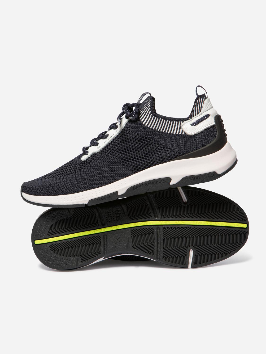 Running femme raye baltic fonce JELLINA