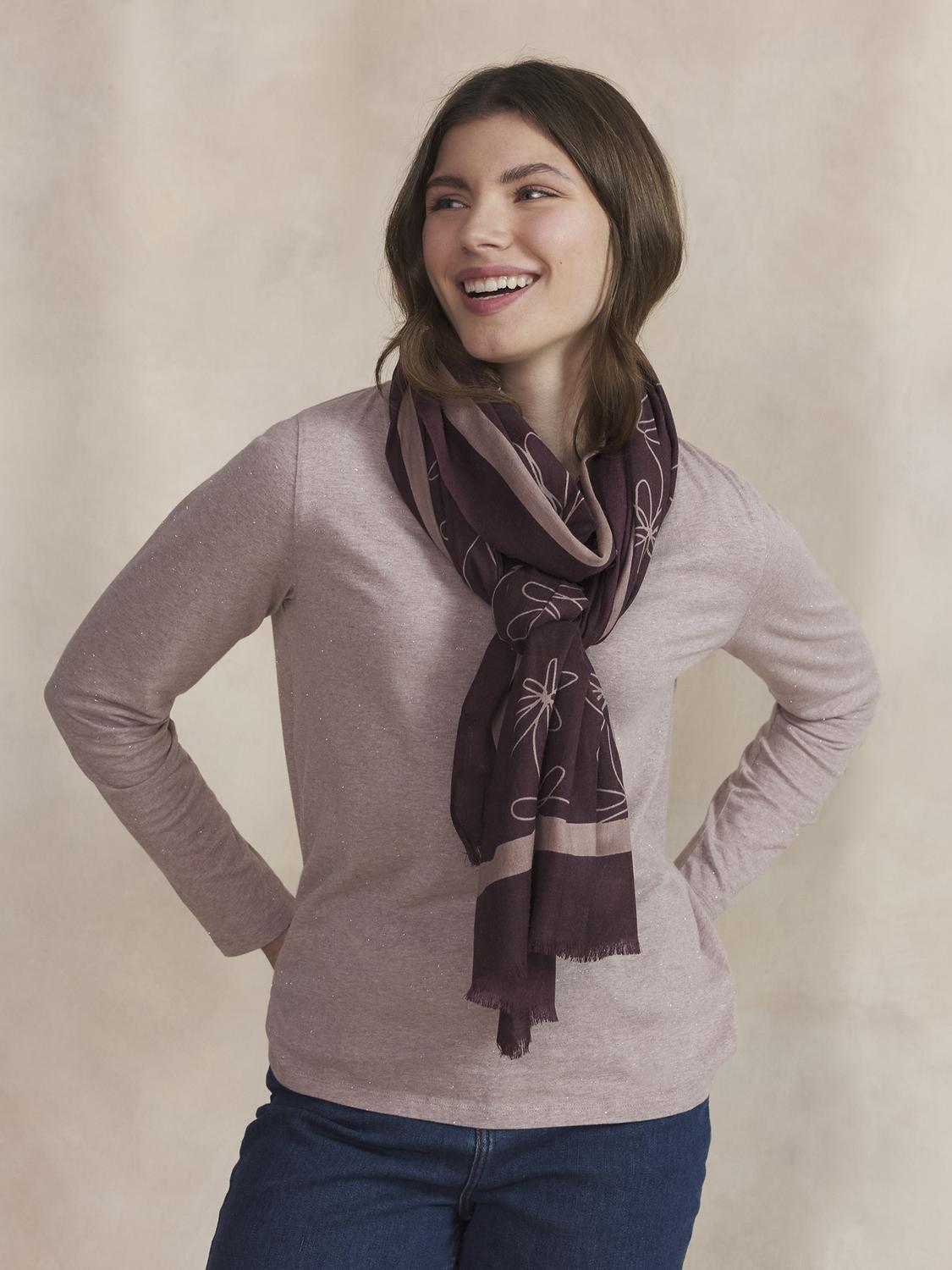 Foulard Femme Textile Synagot et Nymphe CLEOFOU