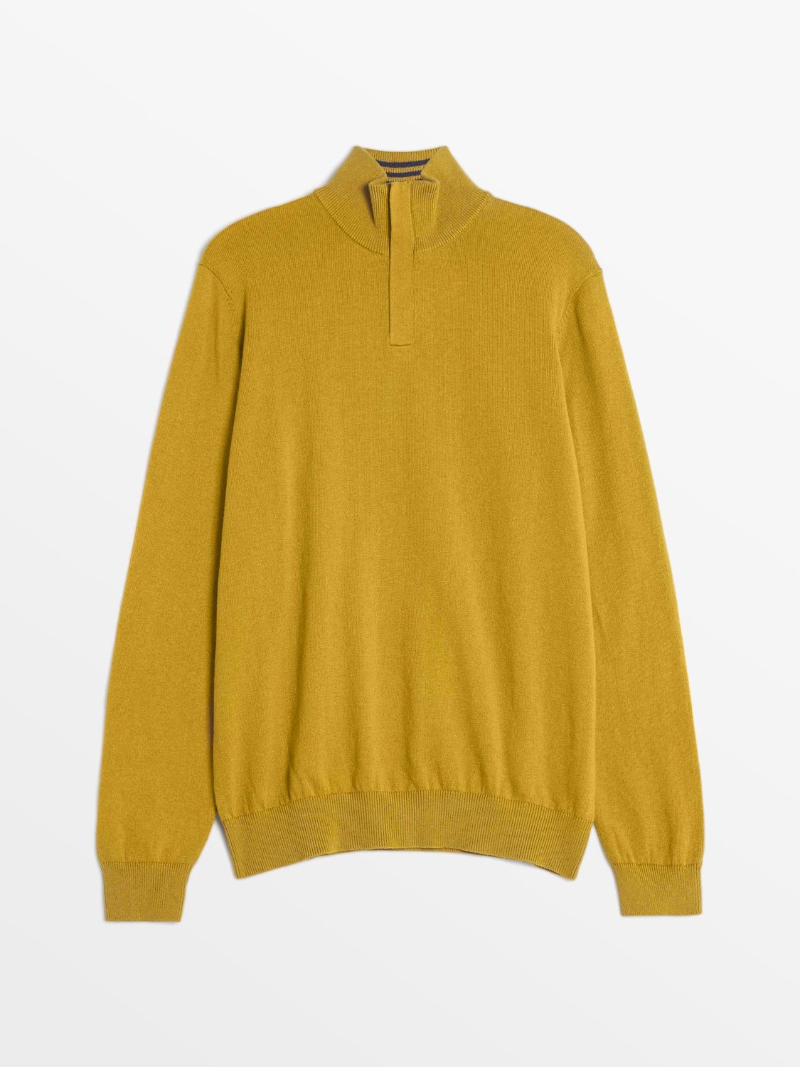 Pull Homme Col Camionneur Jaune