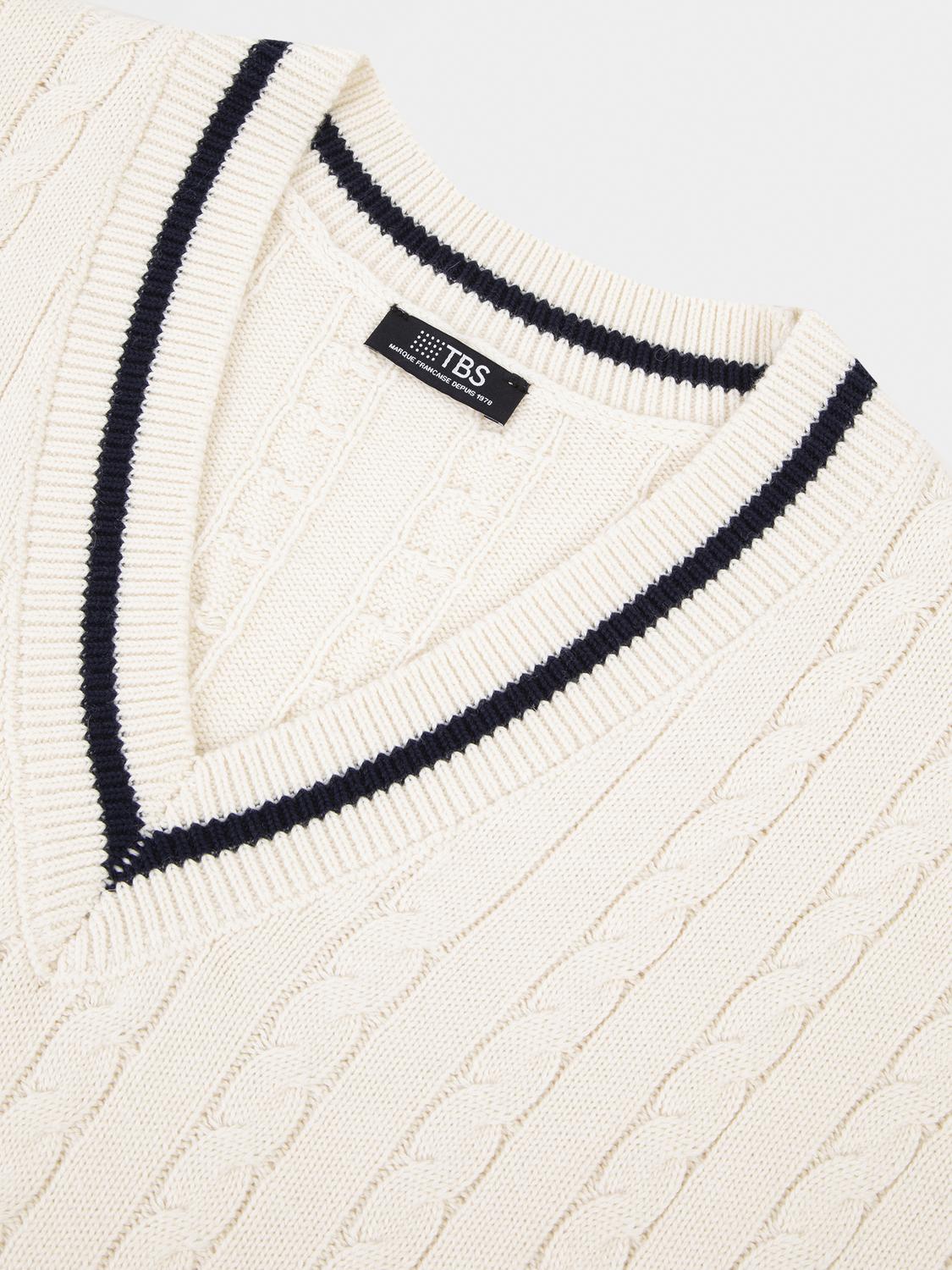 Pull Sans Manche Blanc ARIAHCAP Pull Sans Manche Blanc ARIAHCAP