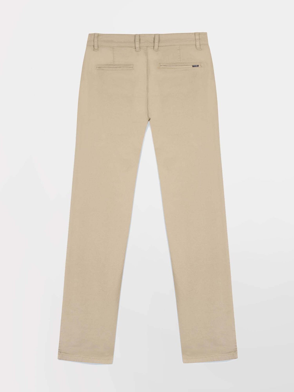 Pantalon Chino Homme Coton Stretch Beige