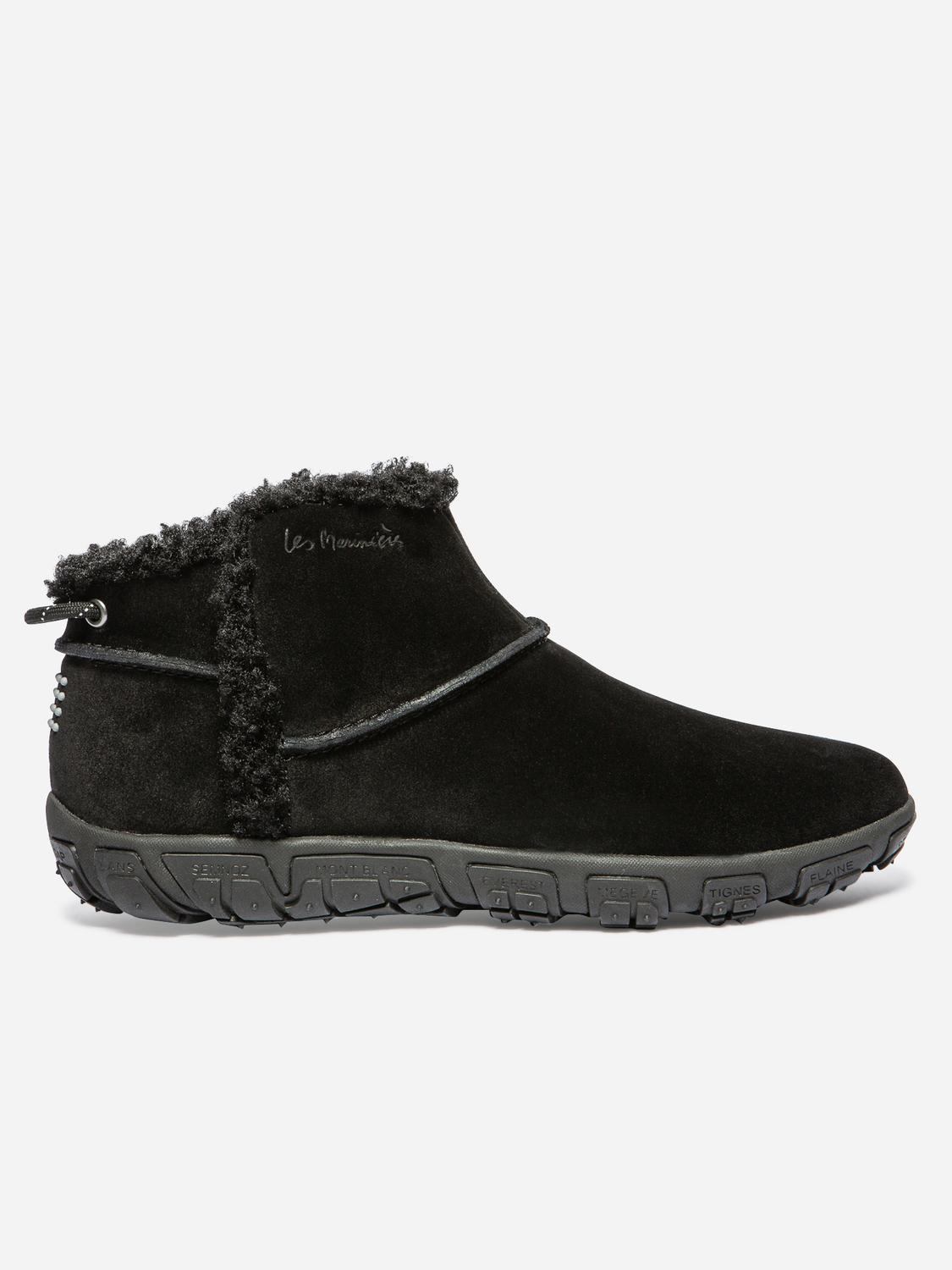 Boots Femme Cuir Noir JENSNOW