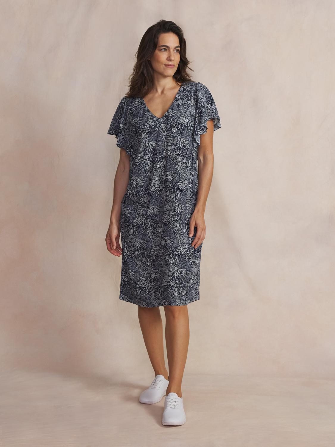 Robe courte femme navy HABBYROB