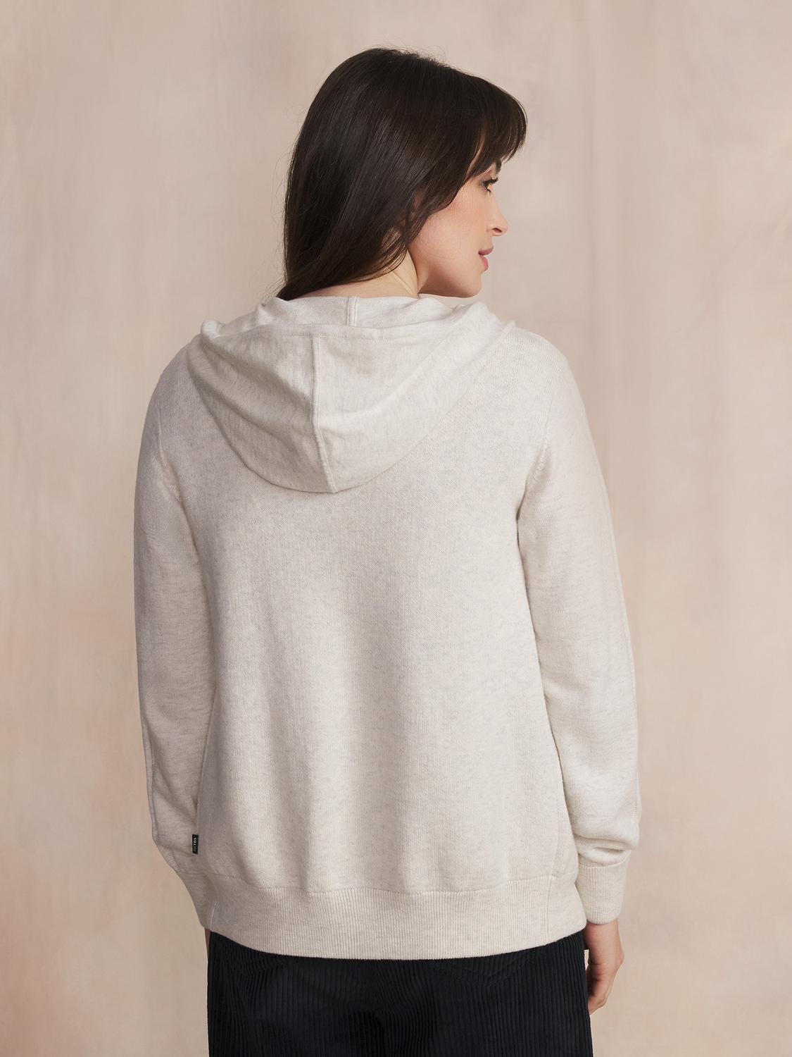 Gilet Femme Coton Laine Blanc ENOLAGIL Gilet Femme Coton Laine Blanc ENOLAGIL