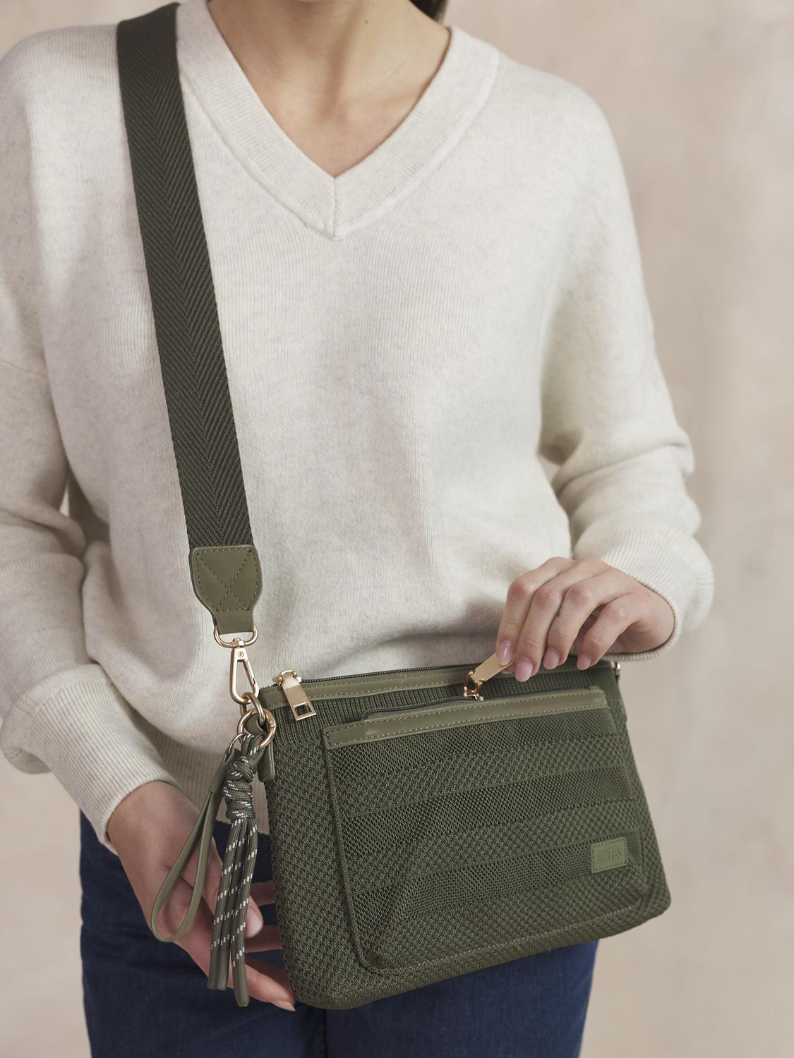 Sac Bandoulière Femme Knit Recyclé Lierre