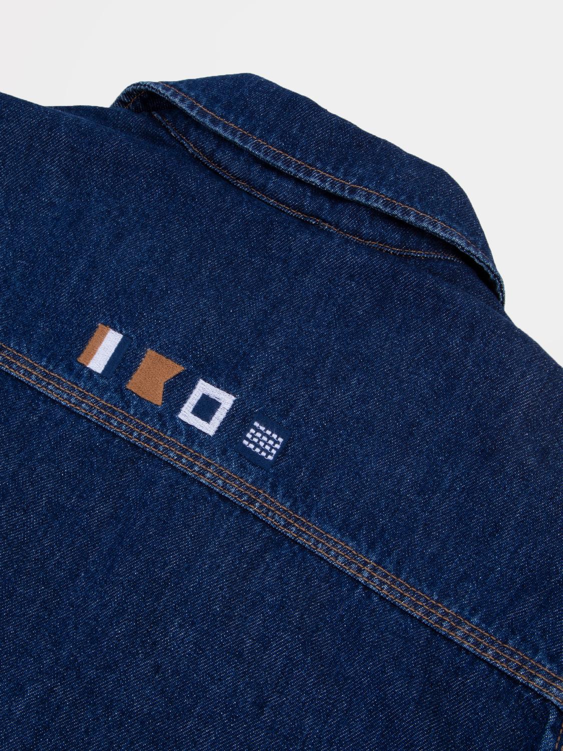 Veste Indigo Avec Manches Bleu MANKIVES Veste Indigo Avec Manches Bleu MANKIVES