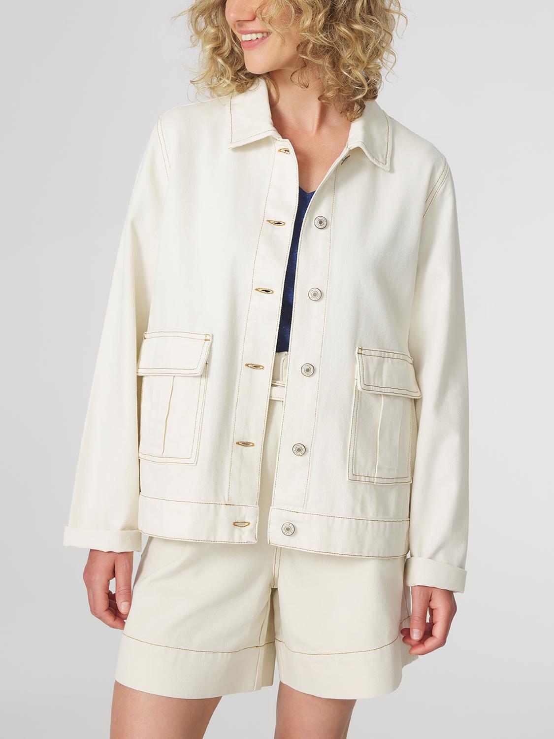 Veste Jean Blanc Femme FAHRAVES